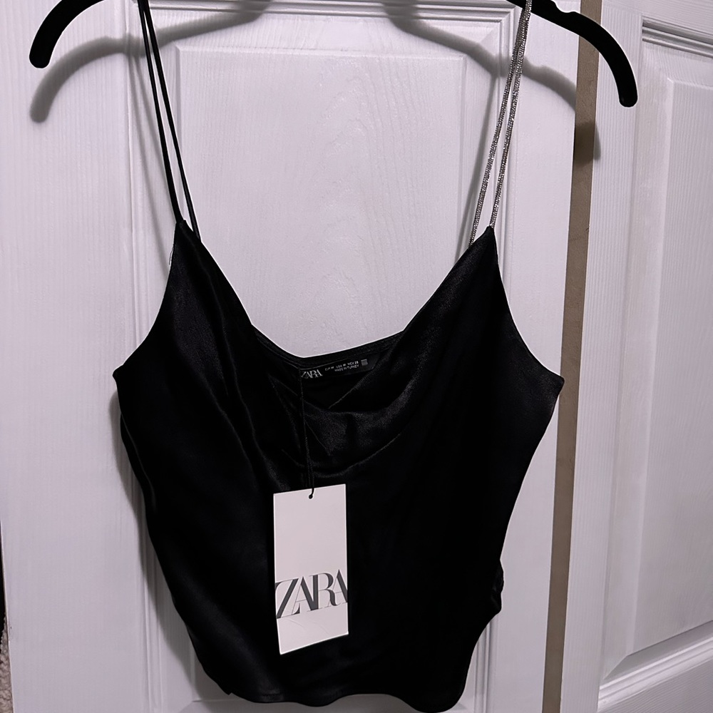 Zara silk top